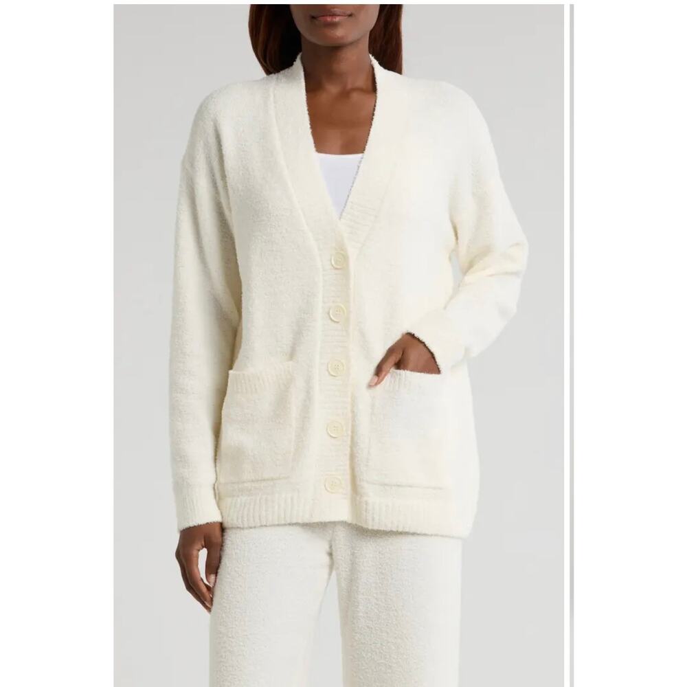 Nordstrom So Soft Cardigan & Lounge Pants Set Color: Ivory Egret Sz medium - Picture 2 of 8